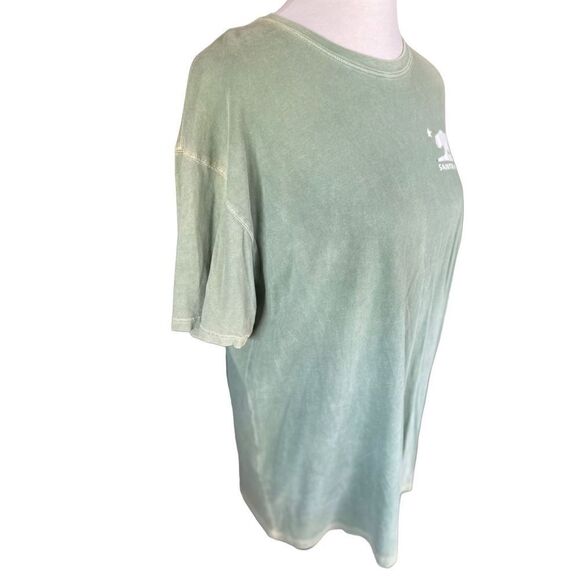 ID Next Level California Bear Santa Barbara Logo Sage Green Crewneck Short-sleev - Picture 3 of 7
